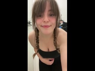 she showed her big tits | shows her breasts porn | big boobs flashing in the locker room